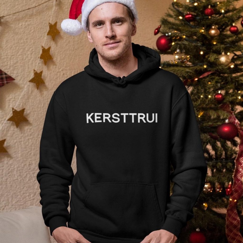 Foute Kerst Hoodie met tekst Kersttrui