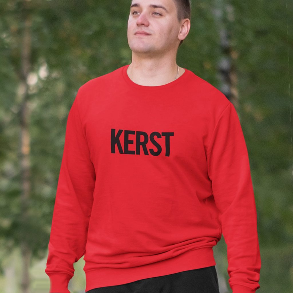 Foute Kersttrui Rood Kerst Zwart