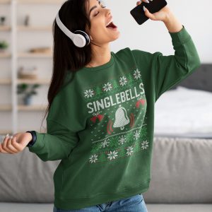 Foute Kersttrui Groen Singlebells