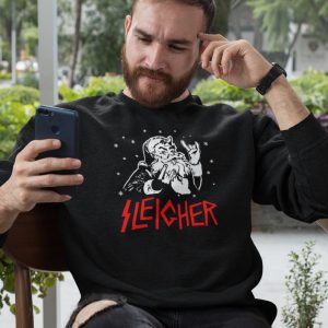 Zwarte Kersttrui Premium Sleigher