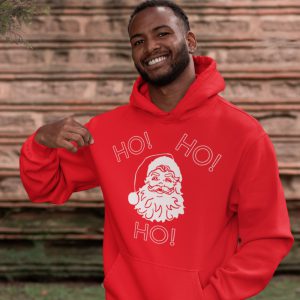 Rode Kerst Hoodie Ho Ho Ho