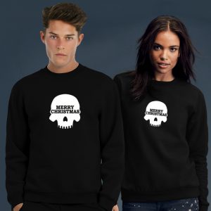 Kerstrrui Skull met doodskop print
