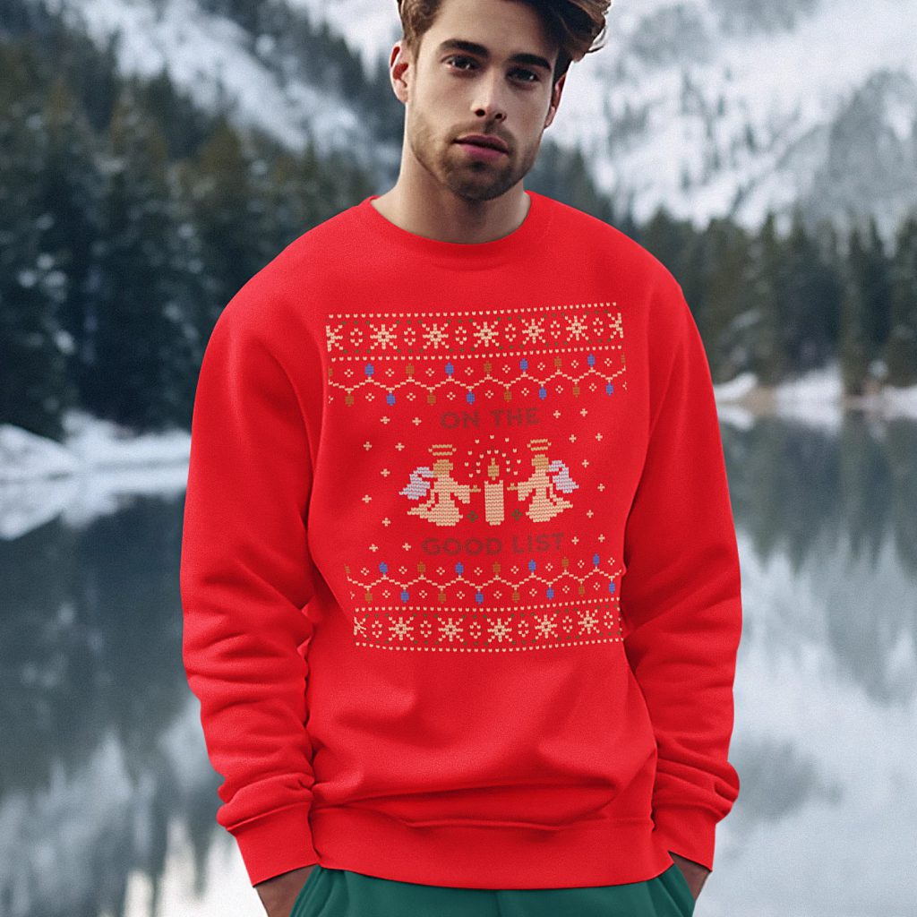 Foute Kersttrui Rood On The Good List