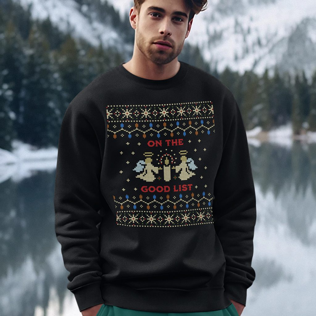 Foute Kersttrui Zwart On The Good List