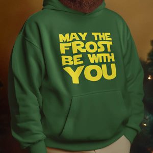 Foute Kerst Hoodie Groen Man May The Frost Be With You