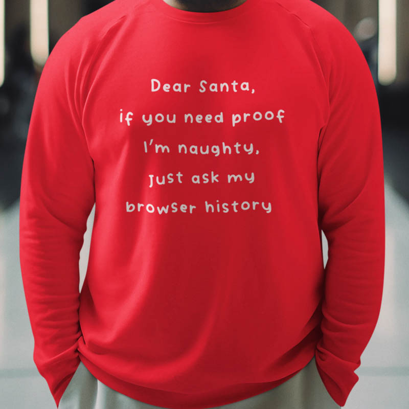 Foute Kerst Sweater Rood Check my Browser
