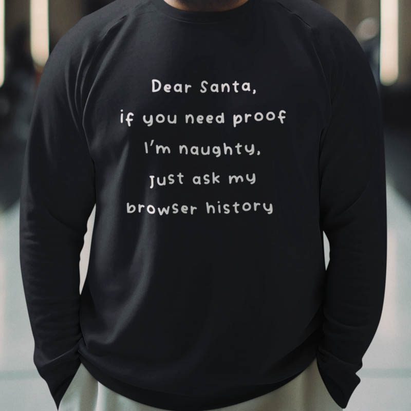 Foute Kerst Sweater Zwart Check my Browser