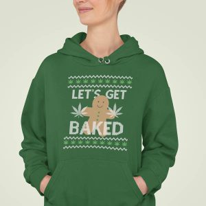 Hoodie Groen Vrouw Lets Get Baked