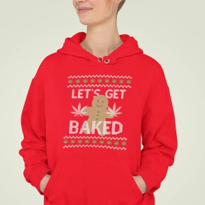Hoodie Rood Vrouw Lets Get Baked