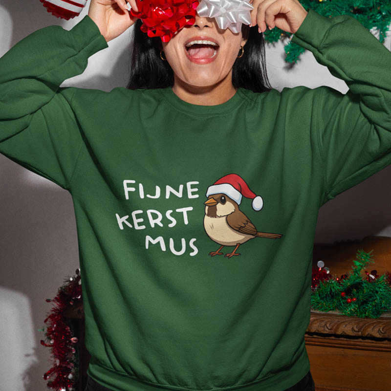 Foute Kerst Sweater Fijne Kerstmus Groen