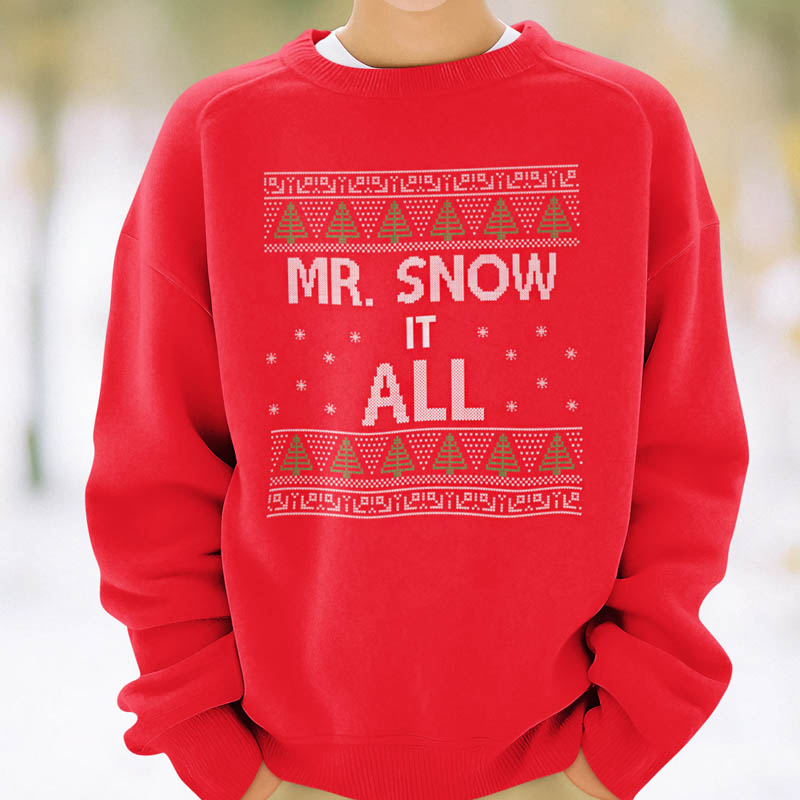 Foute Kerst Sweater Rod Mr.Snow It All