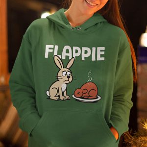 Foute Kerst Hoodie Groen Vrouw Flappie