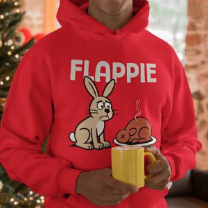 Foute Kerst Hoodie Rood Man Flappie