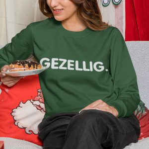 Foute Kerst Sweater Groen Vrouw Gezellig