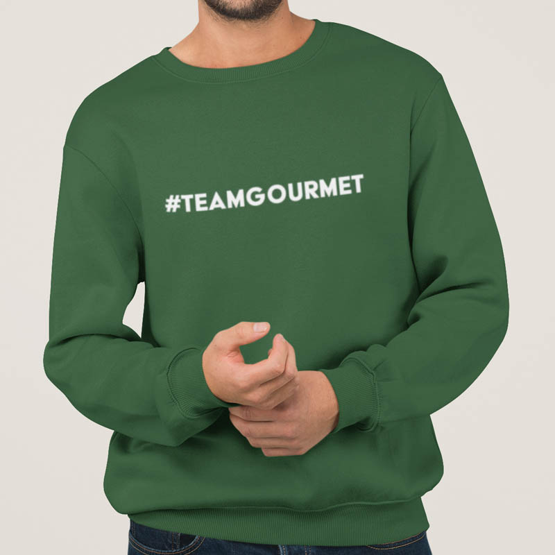 Foute Kerst Trui Groen Man #TeamGourmet.