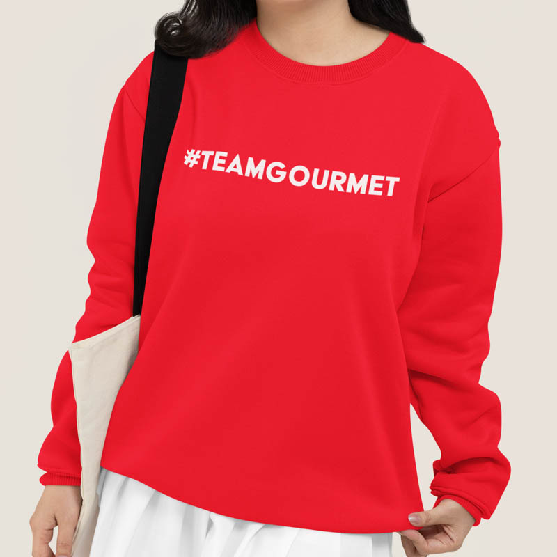 Foute Kerst Trui Rood Vrouw #TeamGourmet