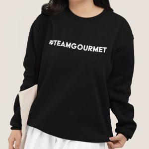 Foute Kerst Trui Zwart Vrouw #TeamGourmet