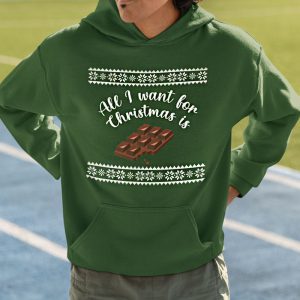 Foute kerst hoodie groen