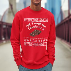 foute kersttrui rood